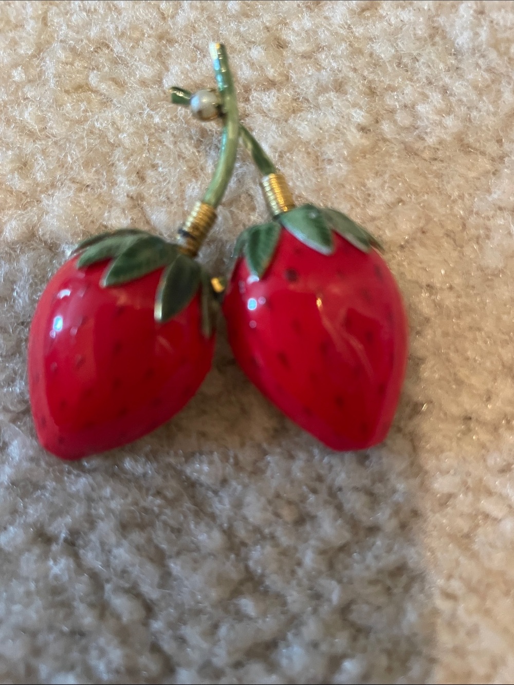 Vintage original by Robert strawberry broach.